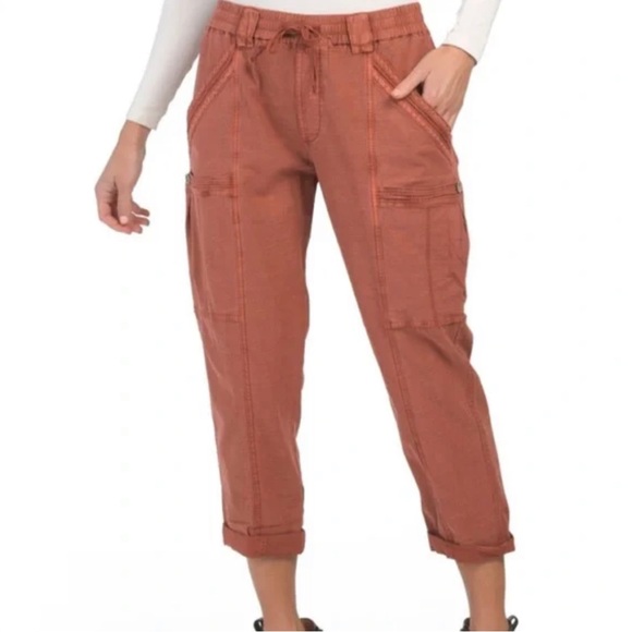 Anthropologie Rust Angela Cropped Cargo Pants 30 - Picture 1 of 11